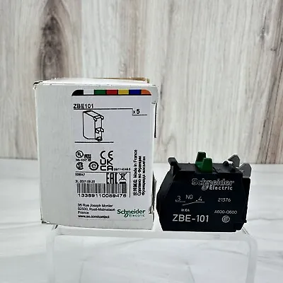 Buy NEW Box Of 5 - Schneider Electric ZBE-101 Auxl Contact Nopen  ZBE101 - Unused • 22.95$