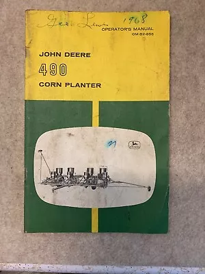 Buy John Deere JD Corn Planter Four-Row  No. 490 Operator's Manual OM-B2-856 • 8.95$