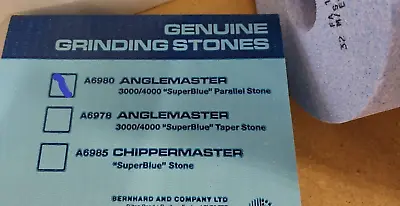 Buy Bernhard Anglemaster 3000/4000 A6980 Straight Super Blue Grinding Stone / Wheel • 20.38$