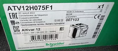 Buy Schneider Electric Atv12h075f1 Drive • 175$