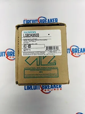 Buy SIEMENS LGB3K050B 3POLE 50A 50/60Hz 65kA 480V Molded Case Circuit Breaker NEW • 500$