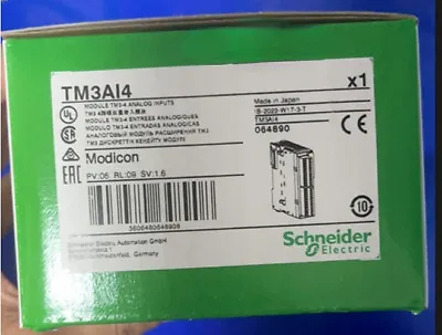 Buy Brand New Schneider Electric TM3AI4 Modicon TM3-4 Analog Input Module • 201$