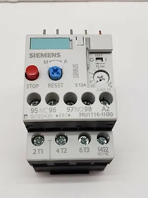 Buy Siemens 3RU1116-1HBO Motor Overload 5.5-8A Range • 52.50$
