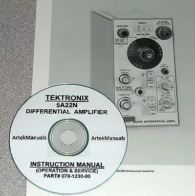 Buy TEKTRONIX 5A22N Differential Amplifier INSTRUCTION (OPERATOR & SERVICE) MANUAL • 10$