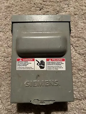 Buy Siemens Pull Out Switch 60A WN2060U (J-7-5) • 63$