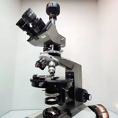 Buy OLYMPUS BH-P-2 Trinocular Polarizing Microscope W/Camera  Nice Complete POL #630 • 2,695.50$