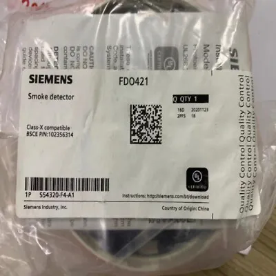 Buy 1PC Siemens FDO421 Photoelectric Smoke Detector • 83.60$
