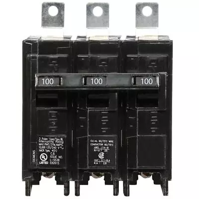 Buy B3100 - Siemens 100 Amp 3 Pole Bolt-On Circuit Breaker • 116.59$