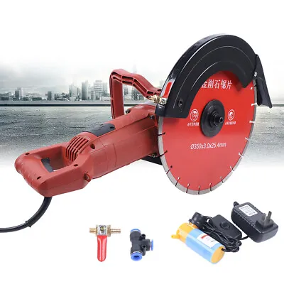 Buy 14  Circular Concrete Cut Off Saw Wet Dry Concrete Saw Cutter W/Water Pump New • 179.55$