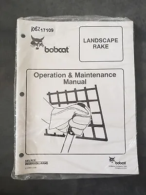 Buy Bobcat Skidsteer Landscape Rake Attachment Operation Manual • 18.25$