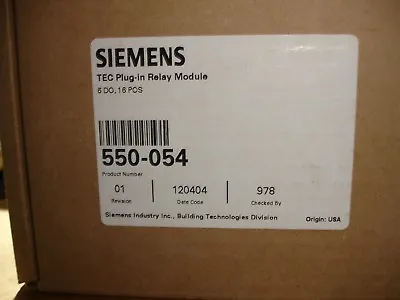 Buy SIEMENS 550-054 TEC Plug In Relay Module • 30$