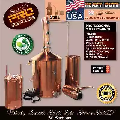 Buy  Copper Moonshine Still-100 Gal-Micro Distillery Complete Still Kit! Commercial • 11,900$