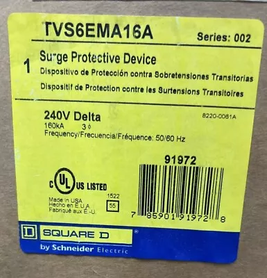 Buy 240v Surge Protective Device  Schneider Square D Tvs6ema16a • 475$