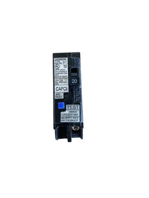 Buy Siemens QA120AFCN 20 Amp 1-Pole Combination Type AFCI Plug-On Neutral Circuit Br • 85$