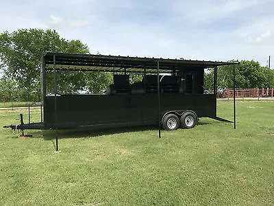 Buy NEW Custom BBQ Pit Charcoal Grill Smoker Concession Style Trailer • 24,425$