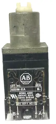 Buy Allen Bradley 800MS-JX2B, Series A, 3 Position Selector Switch, Used (Q) • 37.15$