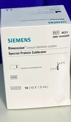 Buy DC51 Siemens Siemens Dade Dimension Special Protein Calibrator (10x1.5mlL)  • 24$