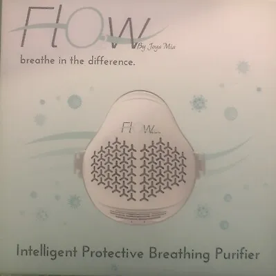 Buy Flow By JOYA MIA Electrical Air Purifier Mask W/ HEPA & Carbon Filter Sealed!NEW • 19.75$