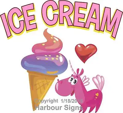 Buy Ice Cream DECAL (CHOOSE YOUR SIZE) Food Truck Concession Sticker • 12.99$
