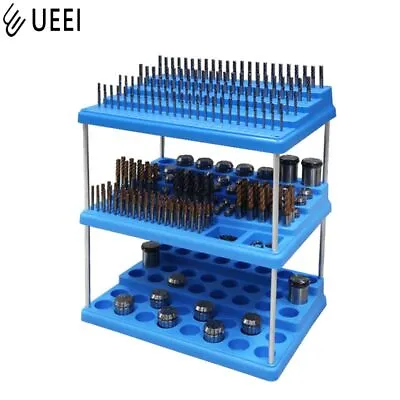 Buy Metal Milling Cutter Tool Box Durable Collecting Rod Holder Collets Storage Rack • 31.35$