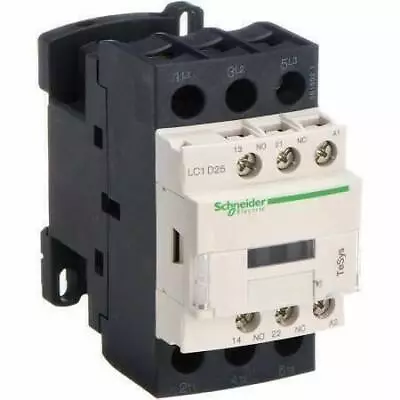 Buy Schneider Electric LC1D25G7 120V 3-Pole 25 Amp Magnetic Contactor • 45$