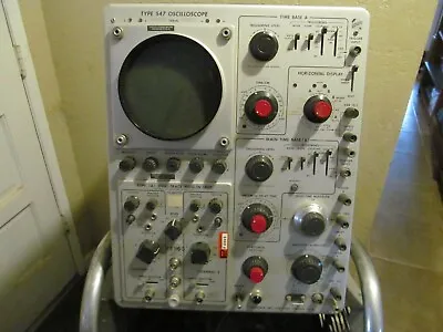 Buy Vintage 547 Tektronix Dual Channel Oscilloscope Working But Needs Restoring • 500$