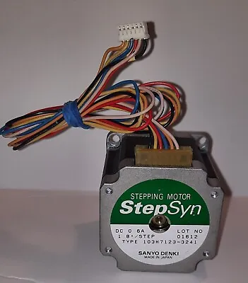 Buy StepSyn Sanyo Denki Stepping Motor 103H7123-3241, 6 Wires, Pre-Owned  • 50$