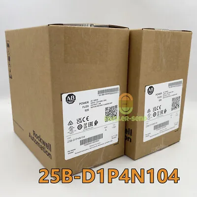 Buy 25B-D1P4N104 Allen-Bradley PowerFlex 525 0.4kW (0.5Hp) AC Drive 2023 New Sealed • 342$