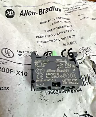 Buy Allen Bradley 800F-X10 1NO Contact Block • 7.99$
