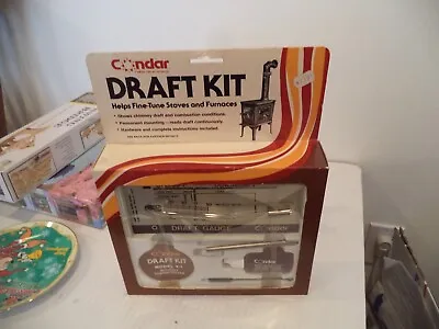 Buy Condar 1980 Vintage Draft Kit Helps Fine Tune Stoves & Furnaces New Old Stock • 48$
