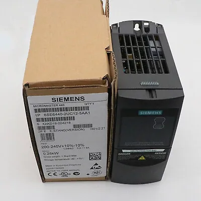 Buy New Siemens 6SE6440-2UC12-5AA1 6SE6440-2UC12-5AA1 MICROMASTER440 Without Filter • 340.78$