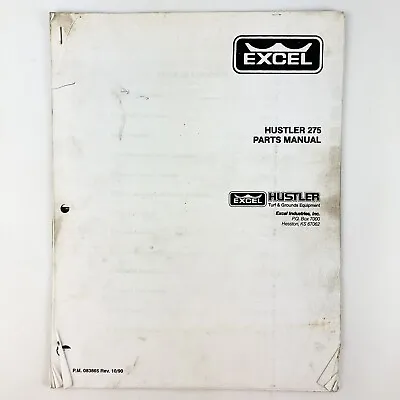 Buy Hustler 275 Dual Hydrostat Tractor Illustrated Parts List 1980 Excel Lawnmower • 14$