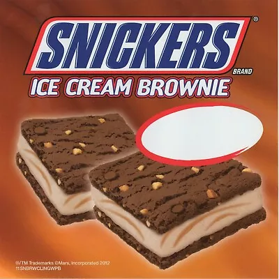 Buy Mars Snickers Brownie Ice Cream Truck Sticker/ Decal 6 X6  • 7$