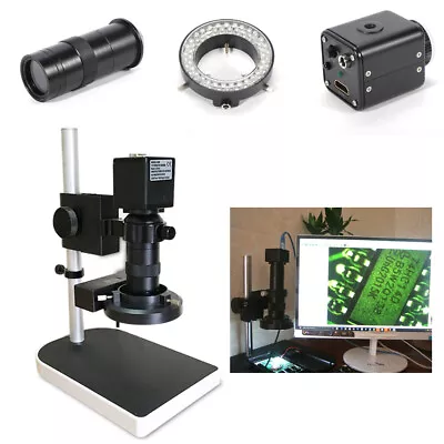 Buy C-mount Lens Microscope Digital Camera For Lab Industrial 16MP 1080P 60FPS 180X  • 118.76$