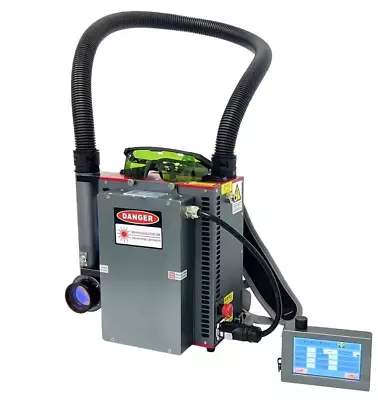 Buy 100W/200W Backpack Pulsed Laser Cleaner Laser Cleaning Machine Rust Oil Removal • 8,499$