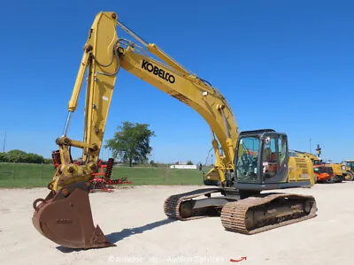 Buy 2015 Kobelco SK260LC-9 Hydraulic Excavator Trackhoe A/C Cab Aux Hyd • 1$