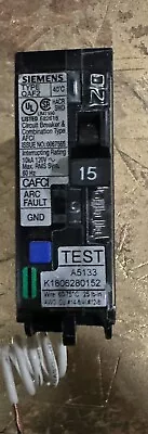 Buy Siemens QA115AFC 15 A Plug-On Combination AFCI Breaker - Black • 23$