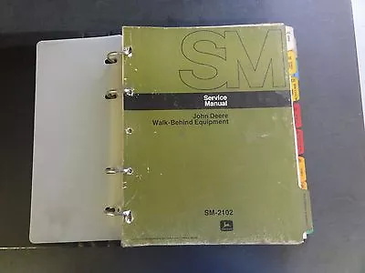 Buy John Deere Walk-Behind Equipment Service Manual  SM-2102  '74 • 28$