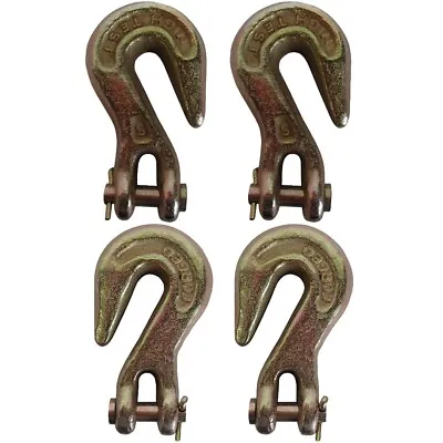 Buy Four (4) 5/16  Clevis Grab Hook G43 Flatbed Truck Trailer Transport Tow Chain HD • 27.40$