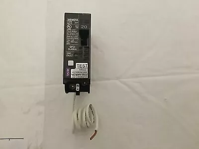 Buy Siemens GFCI Circuit Breaker 20A 1 Pole BF120A  • 52.99$