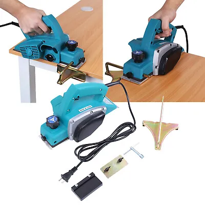 Buy 800W Powerful Electric Wood Hand Planer Woodworking Surface Hand Held Smooth • 41.39$