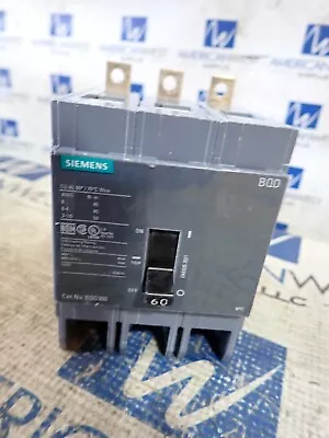 Buy New Surplus Siemens BQD360 3 Pole 60 Amp 480 Volt Bolt On Circuit Breaker • 189$