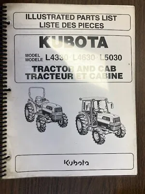 Buy Kubota Illustrated Parts List L4330, L4630, L5030 • 30.95$