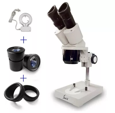 Buy Srate 20X 40X Binocular Stereoscope F PCB Soldering Phone Repair W/ Lamp • 77.42$