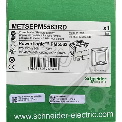 Buy METSEPM5563 Schneider Electric PowerLogic Power Meter Expedited Shipping New GQ • 2,195.99$