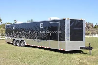 Buy New 2022 8.5 X 32 8.5x32 Enclosed Race Cargo Car Hauler Trailer - Loaded !! • 24,695$