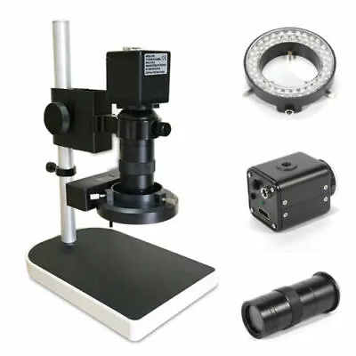 Buy 16MP HDMI 1080P Industry Microscope Video Camera Set C-mount Lens LED Ring Light • 118.75$