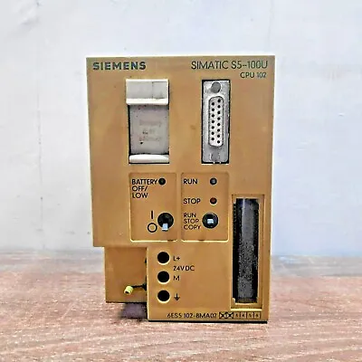 Buy Used | Siemens 6es5102-8ma02 Simatic S5 Cpu 102 Plc Cpu Module For S5-100u • 99.14$