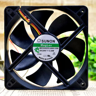 Buy 1PC SUNON MEC0252V2-000U-G99 12CM 24V 3.5W 12025 3-wire Inverter Cooling Fan#XR • 32.20$