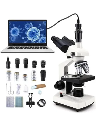 Buy 40X-5000X Compound Trinocular Microscopes Read Description • 140$